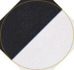 Nappa Black White Leather Combo1
